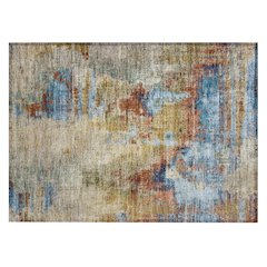 Machine Washable Indoor/Outdoor Chantille ACN2300 Brown 1'8" x 2'6" Rug