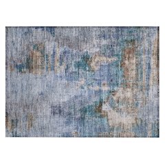 Machine Washable Indoor/Outdoor Chantille ACN2300 Blue 1'8" x 2'6" Rug