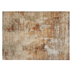 Machine Washable Indoor/Outdoor Chantille ACN2300 Orange 1'8" x 2'6" Rug