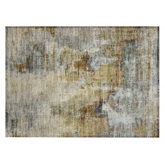 Machine Washable Indoor/Outdoor Chantille ACN2300 Brown 1'8" x 2'6" Rug