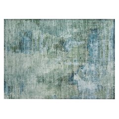 Machine Washable Indoor/Outdoor Chantille ACN2300 Teal 1'8" x 2'6" Rug