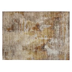 Machine Washable Indoor/Outdoor Chantille ACN2300 Gold 1'8" x 2'6" Rug