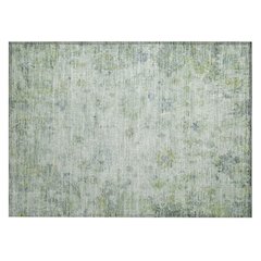 Machine Washable Indoor/Outdoor Chantille ACN2301 Green 1'8" x 2'6" Rug