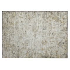 Machine Washable Indoor/Outdoor Chantille ACN2301 Brown 1'8" x 2'6" Rug