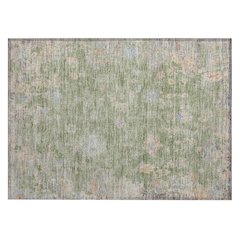 Machine Washable Indoor/Outdoor Chantille ACN2302 Green 1'8" x 2'6" Rug