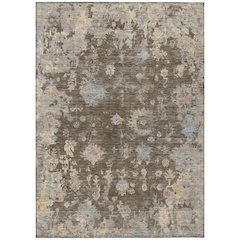 Machine Washable Indoor/Outdoor Chantille ACN2302 Brown 2'6" x 3'10" Rug