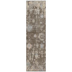 Machine Washable Indoor/Outdoor Chantille ACN2302 Brown 2'3" x 7'6" Runner Rug