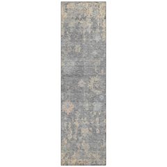 Machine Washable Indoor/Outdoor Chantille ACN2302 Gray 2'3" x 7'6" Runner Rug