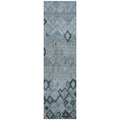 Machine Washable Indoor/Outdoor Chantille ACN2303 Gray 2'3" x 7'6" Runner Rug