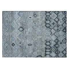 Machine Washable Indoor/Outdoor Chantille ACN2303 Gray 1'8" x 2'6" Rug
