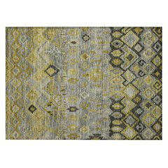 Machine Washable Indoor/Outdoor Chantille ACN2303 Gray 1'8" x 2'6" Rug