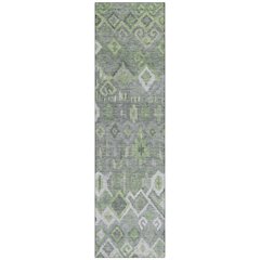 Machine Washable Indoor/Outdoor Chantille ACN2304 Gray 2'3" x 7'6" Runner Rug