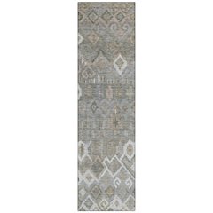Machine Washable Indoor/Outdoor Chantille ACN2304 Gray 2'3" x 7'6" Runner Rug