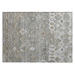 Machine Washable Indoor/Outdoor Chantille ACN2304 Gray 1'8" x 2'6" Rug