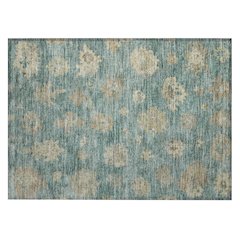 Machine Washable Indoor/Outdoor Chantille ACN2305 Green 1'8" x 2'6" Rug