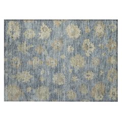 Machine Washable Indoor/Outdoor Chantille ACN2305 Blue 1'8" x 2'6" Rug