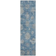 Machine Washable Indoor/Outdoor Chantille ACN2305 Blue 2'3" x 7'6" Runner Rug