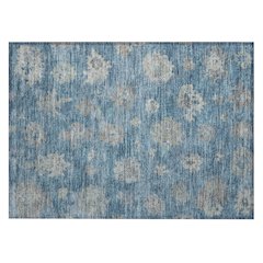 Machine Washable Indoor/Outdoor Chantille ACN2305 Blue 1'8" x 2'6" Rug