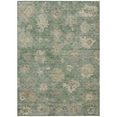 Machine Washable Indoor/Outdoor Chantille ACN2305 Green 2'6" x 3'10" Rug