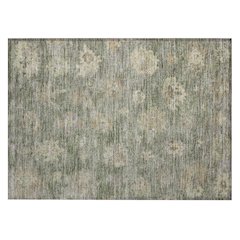 Machine Washable Indoor/Outdoor Chantille ACN2305 Green 1'8" x 2'6" Rug