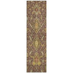 Machine Washable Indoor/Outdoor Chantille ACN2306 Red 2'3" x 7'6" Runner Rug