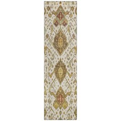 Machine Washable Indoor/Outdoor Chantille ACN2306 Ivory 2'3" x 7'6" Runner Rug
