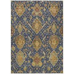 Machine Washable Indoor/Outdoor Chantille ACN2306 Blue 2'6" x 3'10" Rug