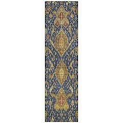 Machine Washable Indoor/Outdoor Chantille ACN2306 Blue 2'3" x 7'6" Runner Rug