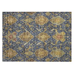 Machine Washable Indoor/Outdoor Chantille ACN2306 Blue 1'8" x 2'6" Rug