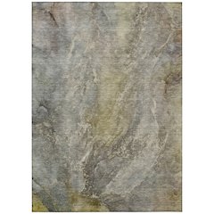 Machine Washable Indoor/Outdoor Chantille ACN2307 Gray 2'6" x 3'10" Rug