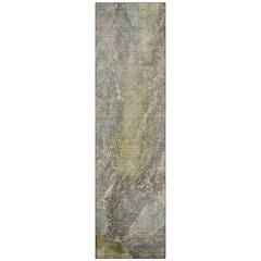 Machine Washable Indoor/Outdoor Chantille ACN2307 Gray 2'3" x 7'6" Runner Rug
