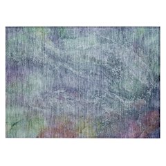 Machine Washable Indoor/Outdoor Chantille ACN2308 Blue 1'8" x 2'6" Rug