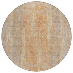 Machine Washable Indoor/Outdoor Chantille ACN2309 Brown 8' x 8' Round Rug