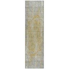 Machine Washable Indoor/Outdoor Chantille ACN2309 Gray 2'3" x 7'6" Runner Rug
