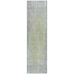 Machine Washable Indoor/Outdoor Chantille ACN2309 Purple 2'3" x 7'6" Runner Rug