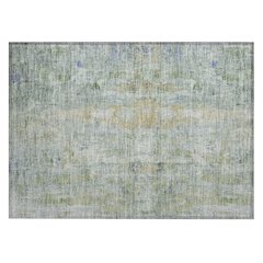 Machine Washable Indoor/Outdoor Chantille ACN2310 Green 1'8" x 2'6" Rug