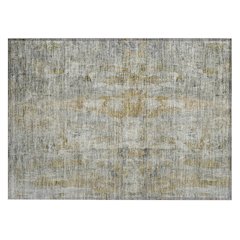 Machine Washable Indoor/Outdoor Chantille ACN2310 Gray 1'8" x 2'6" Rug