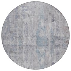 Machine Washable Indoor/Outdoor Chantille ACN2310 Brown 8' x 8' Round Rug