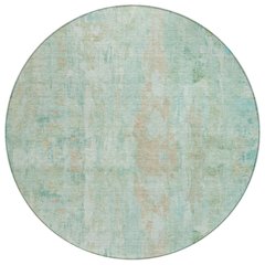Machine Washable Indoor/Outdoor Chantille ACN2310 Teal 8' x 8' Round Rug