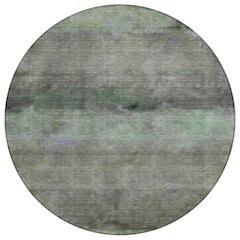 Machine Washable Indoor/Outdoor Chantille ACN2311 Green 8' x 8' Round Rug