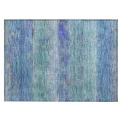 Machine Washable Indoor/Outdoor Chantille ACN2311 Blue 1'8" x 2'6" Rug