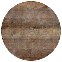 Machine Washable Indoor/Outdoor Chantille ACN2311 Orange 8' x 8' Round Rug