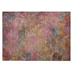 Machine Washable Indoor/Outdoor Chantille ACN2312 Pink 1'8" x 2'6" Rug
