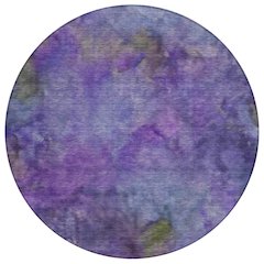 Machine Washable Indoor/Outdoor Chantille ACN2312 Purple 8' x 8' Round Rug