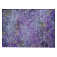 Machine Washable Indoor/Outdoor Chantille ACN2312 Purple 1'8" x 2'6" Rug