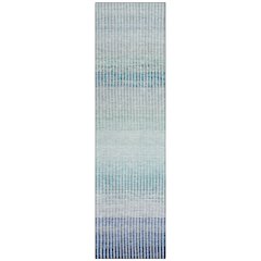 Machine Washable Indoor/Outdoor Chantille ACN2313 Blue 2'3" x 7'6" Runner Rug