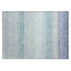 Machine Washable Indoor/Outdoor Chantille ACN2313 Blue 1'8" x 2'6" Rug