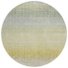 Machine Washable Indoor/Outdoor Chantille ACN2313 Brown 8' x 8' Round Rug