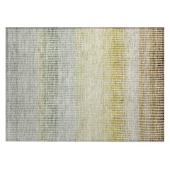 Machine Washable Indoor/Outdoor Chantille ACN2313 Brown 1'8" x 2'6" Rug