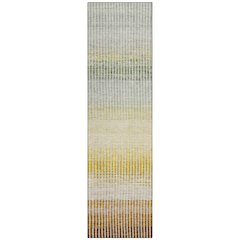 Machine Washable Indoor/Outdoor Chantille ACN2313 Orange 2'3" x 7'6" Runner Rug